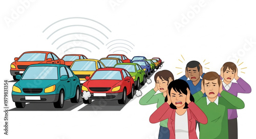 People hearing car horns traffic.