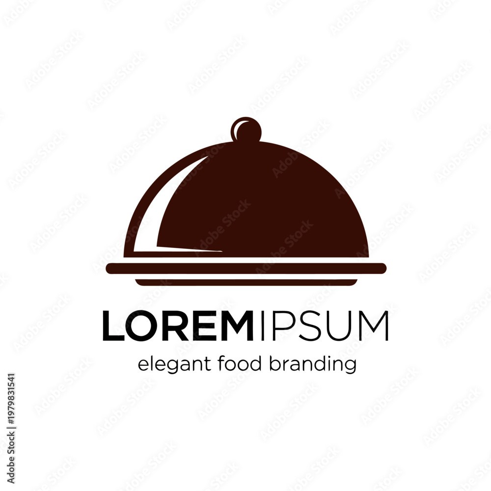 Fototapeta premium Elegant Food Branding Logo Design.