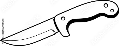 Jackknife. Cute jackknife isolated on white background. Vector illustration