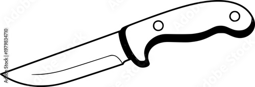 Jackknife. Cute jackknife isolated on white background. Vector illustration