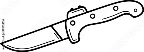 Jackknife. Cute jackknife isolated on white background. Vector illustration