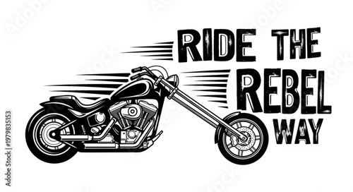 Rebel Motorcycle Ride Fast Bike.