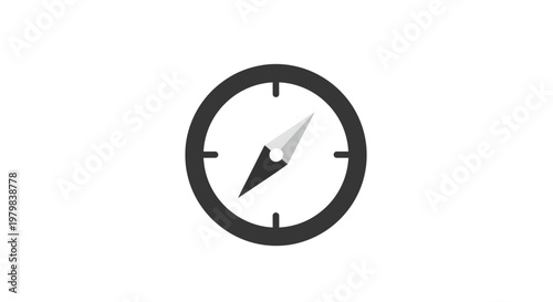 Compass Navigation Tool Direction Indicator.