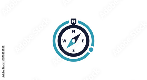 Compass Navigation Tool Direction Indicator.
