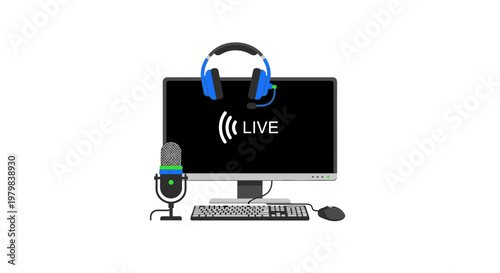 Computer equipment for live streaming.