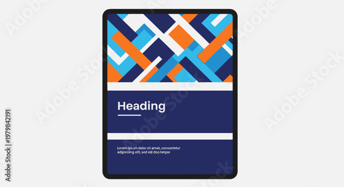 Business Presentation Template Design Element.