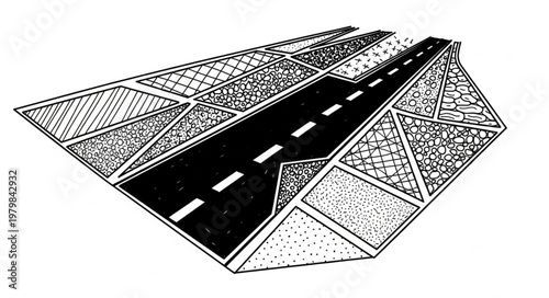 Roadway infrastructure construction engineering design.