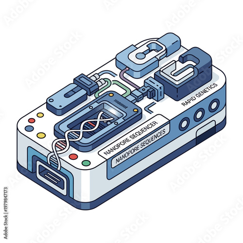 Nanopore DNA Sequencer Device for Genetic Research and Analysis