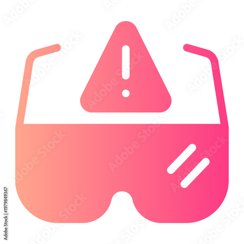 protective glasses gradient icon