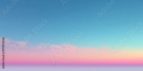 Tranquil Sky at Dusk with Soft Pink and Blue Gradients