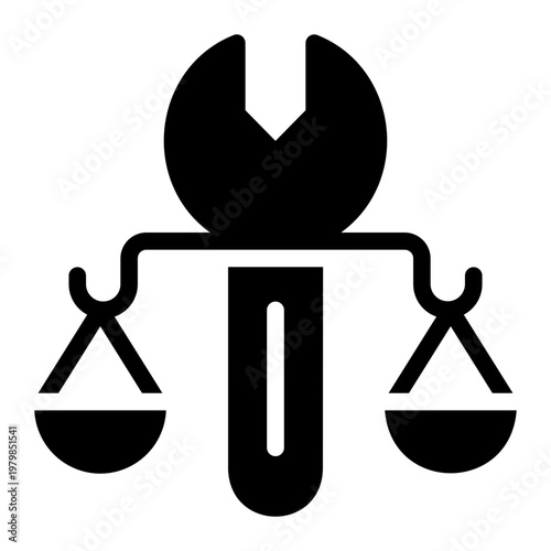 employee rights glyph icon
