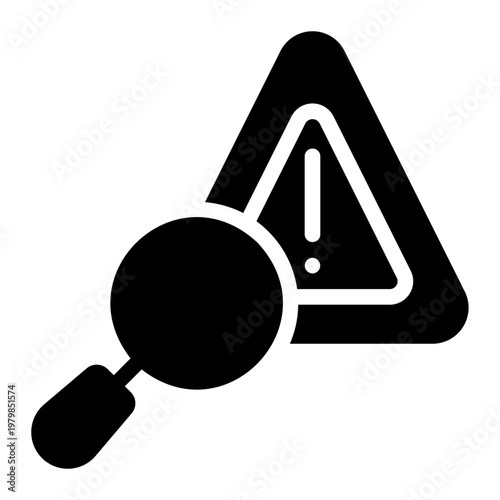 investigation glyph icon