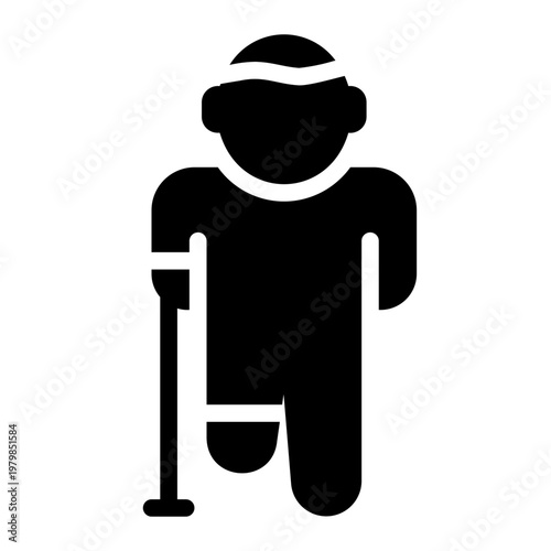 injury glyph icon