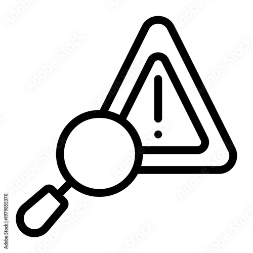 investigation line icon