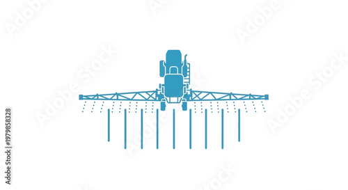 Large blue industrial sprinkler system.