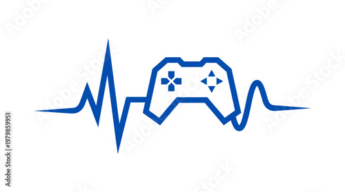 Gaming Heartbeat Logo Design