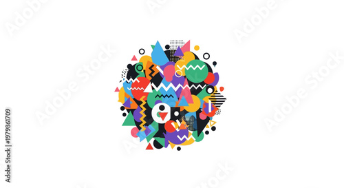 Colorful puzzle pieces fit together.