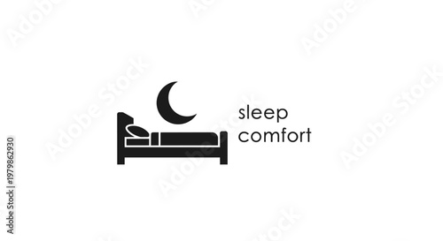 Sleep comfort and restful night concept.