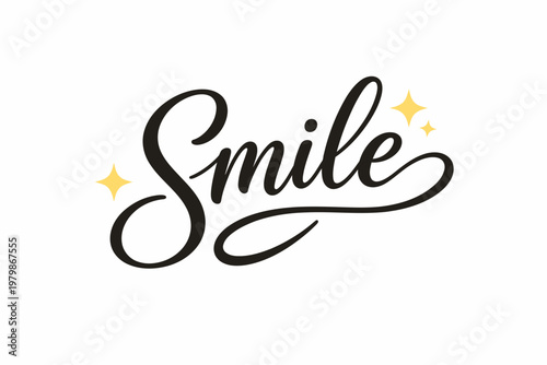 A Symbol of Joy and Positivity: Smile a message expressing happiness and warmth. This image exudes optimism and a cheerful disposition.