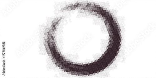 Black and white abstract geometric pattern with halftone effect for sporty and modern background. Fully editable vector element. Vector Format Illustration