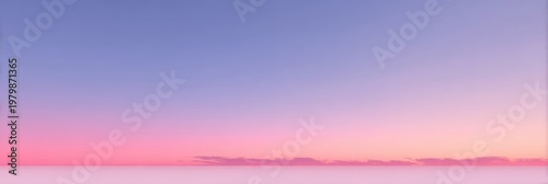 Serene Sunset Over Calm Water with Soft Pastel Colors in Sky