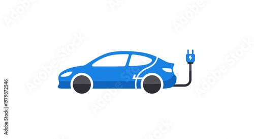 Electric car charging vehicle auto.