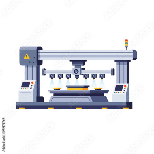 Modern 3D Printer Machine for Industrial Manufacturing and Prototyping