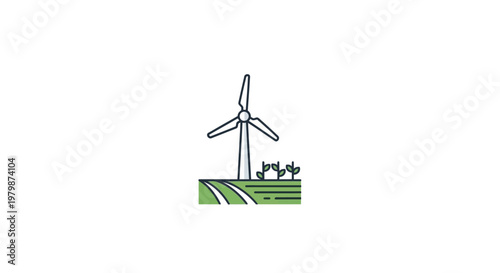 Wind turbine renewable energy power.
