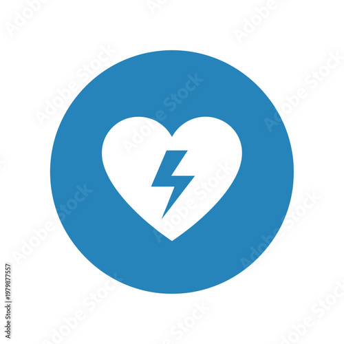 Automated External Defibrillator AED Medical Symbol Icon. EPS Editable. Vector Illustrations.