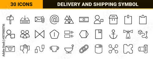 Minimalist Email and Mailing Icon Set