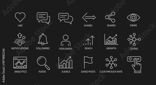Business icons and symbols collection.