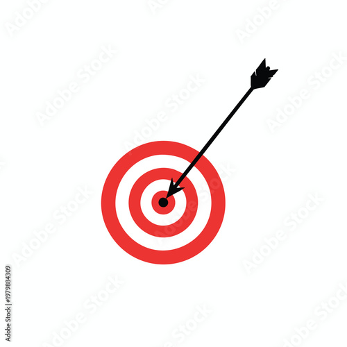 Close Up of a Dart Hitting the Bullseye on a Target
