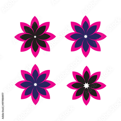 Abstract flower vector illustration