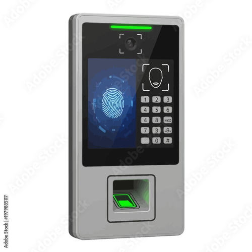 Biometric Access Control Device: Fingerprint Scanner & Facial Recognition System