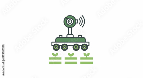 Green Farming Robot with Satellite.