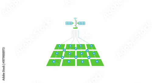 Green golf course putting surface targets.