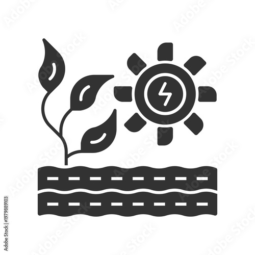 Hydro Electric Power Icon - Blue Energy