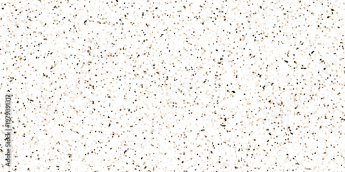 Minimalist brown background with dense fine black speckles, terrazzo flooring texture polished stone, organic grain texture, random noise pattern, soft contrast, clean and modern abstract surface.