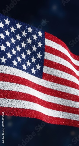 American Flag in Motion – Ultra Realistic AI Generated Patriotic Artwork