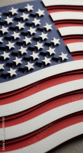 American Flag in Motion – Ultra Realistic AI Generated Patriotic Artwork