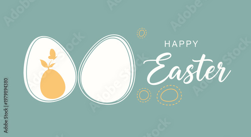 Easter egg with bunny inside.