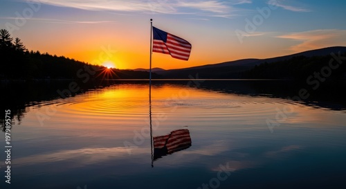 American Flag in Motion – Ultra Realistic AI Generated Patriotic Artwork