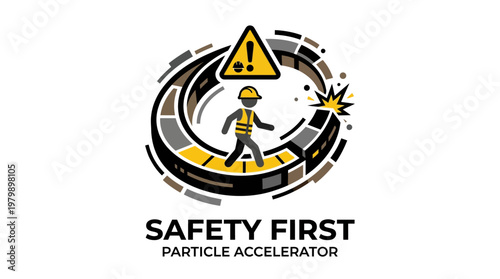 Safety First Construction Worker in Particle Accelerator Zone