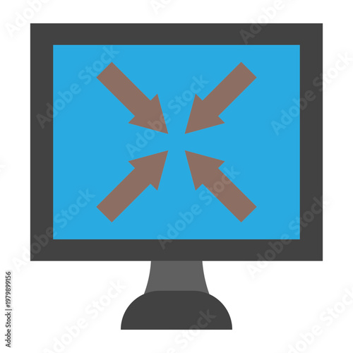 Resize Vector Flat Icon Design