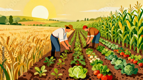 Farmers_Planting_Crops_Vector