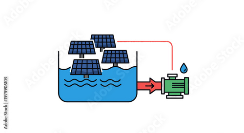 Solar Panel Water Pump System.