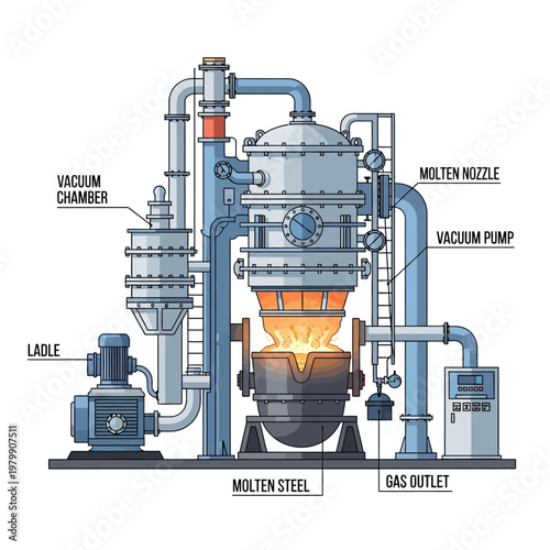 Industrial Vacuum Induction Smelting Furnace for Molten Steel Production