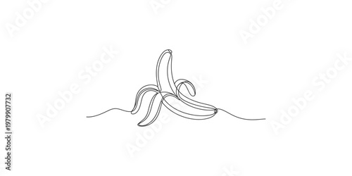 Continuous line drawing of a wave on a calm sea surface ocean water surf one