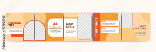 Fashion Sale Instagram Carousel Template with Discount Badge and Modern Layout