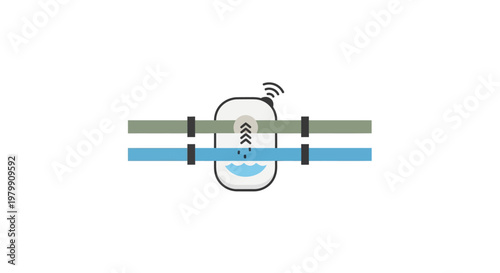 Water Tap Faucet With Wifi Signal.